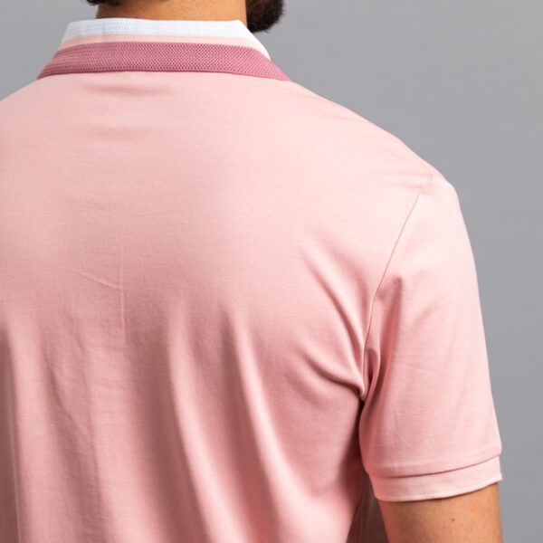 polo rosada diseno de triangulos marca carven slim 155706 296553 3