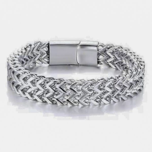 pulsera gris estilo chunky punk marca calak cl sico 145587 230158 1