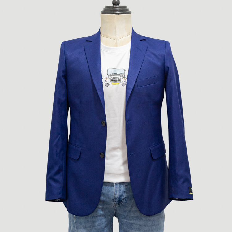 Saco azul estructura plana marca Smart slim | 131419