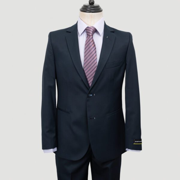 traje azul estructura labrada marca emporium slim 150575 289227 1