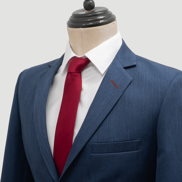 traje azul estructura labrada marca smart slim 161262 AZUL PA 2