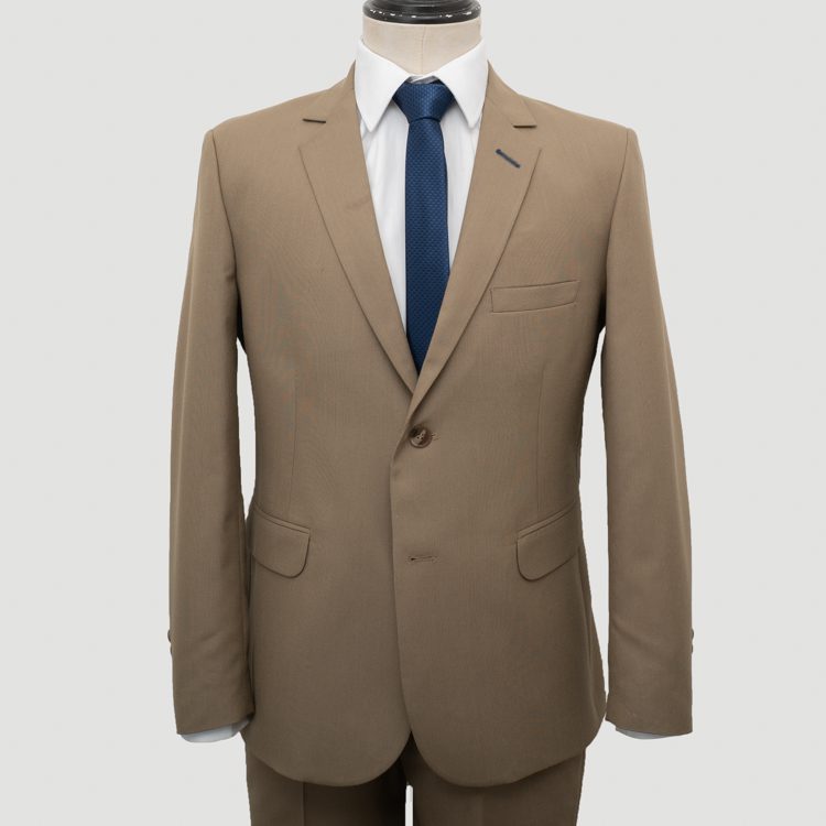 traje khaki estructura plana marca smart slim 157891 334819 1