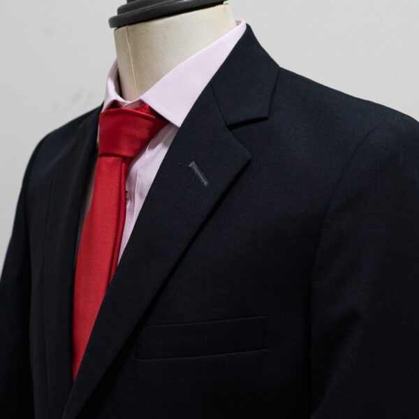 traje negro estructura labrada marca colletti slim 145163 221570 3