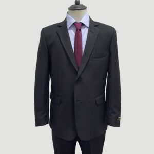 traje negro estructura labrada marca smart slim 147607 242388 1