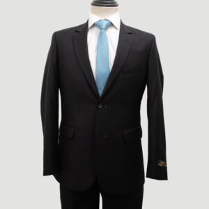 traje negro estructura plana marca colletti slim 155196 314017 1