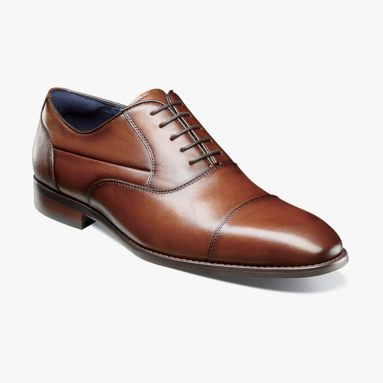 Zapatos cognac estilo Kallum marca Stacy Adams clásico | 137958