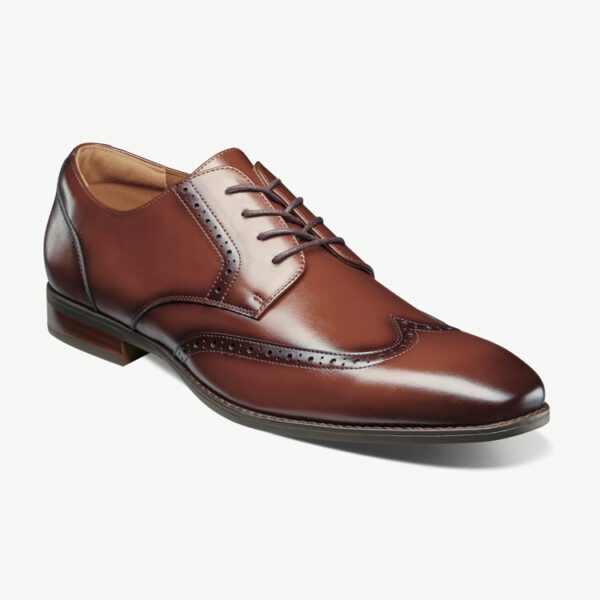 zapatos cognac estilo nichols marca stacy adams cl sico 154762 292863 1