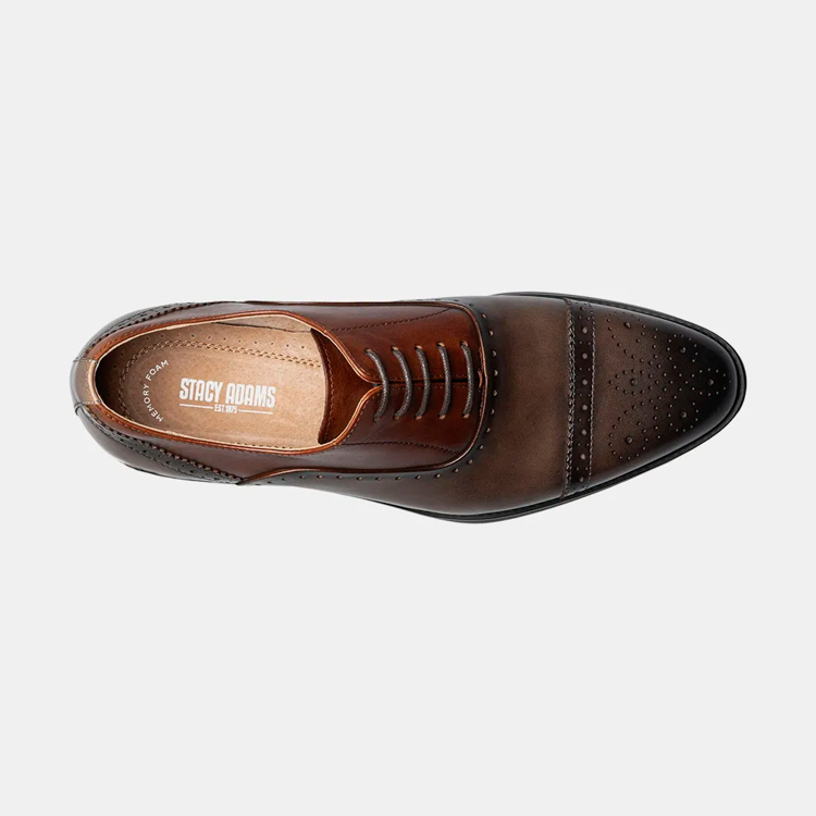zapatos formales caf estilo reynolds m marca stacy adams cl sico 160422 CAFE 3